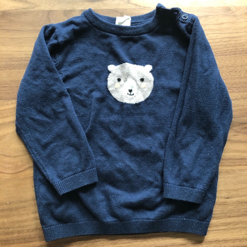 H&M bear sweater